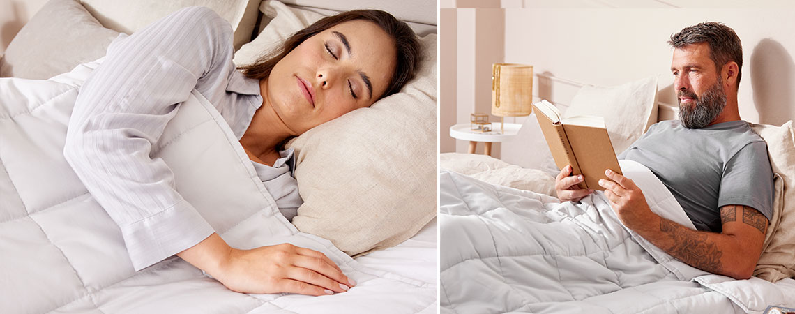 Egy súlyozott paplan segíthet a jobb alvásban