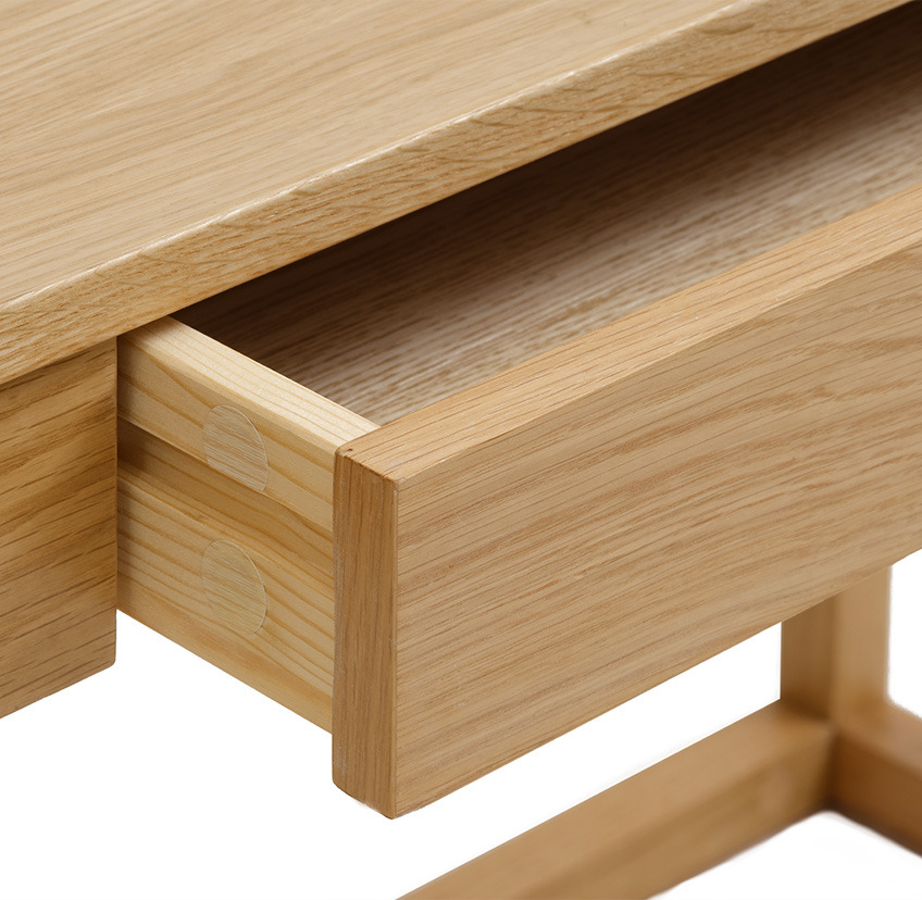 Oakwood desk made from oak with drawer
