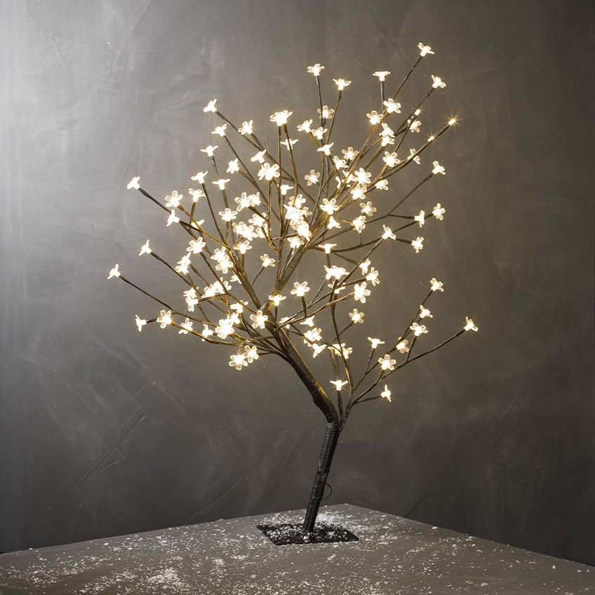 Közepes méretű LED világító fa karácsonyi dísz