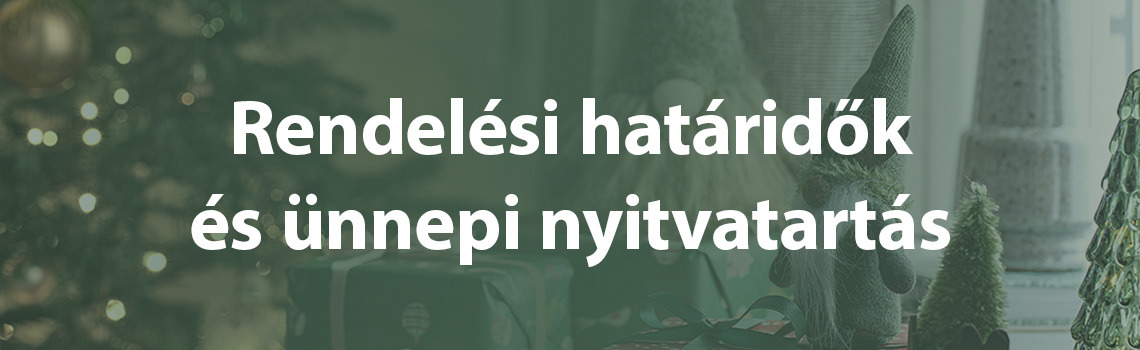 Rendelési határidők és ünnepi nyitvatartás Rendelési határidők és ünnepi nyitvatartás