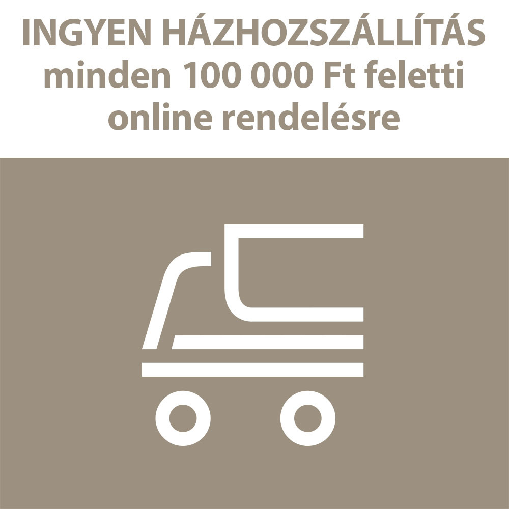 Ingyenes házhozszállítás minden 100 000 Ft feletti online rendelésre