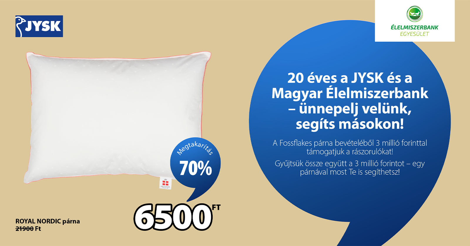Együttműködés a Magyar Élelmiszerbankkal