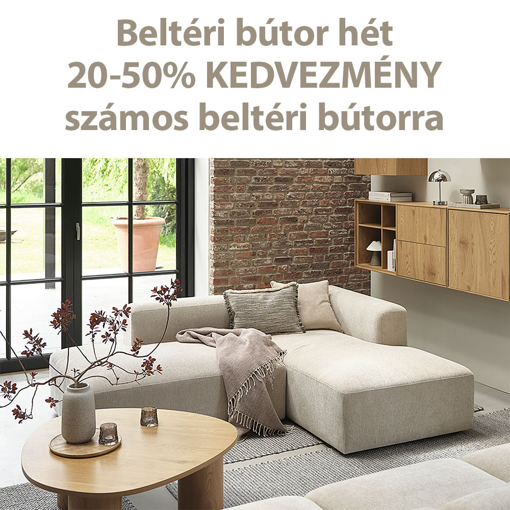 Beltéri bútor napok - 20-50% kedvezmény számos beltéri bútorra