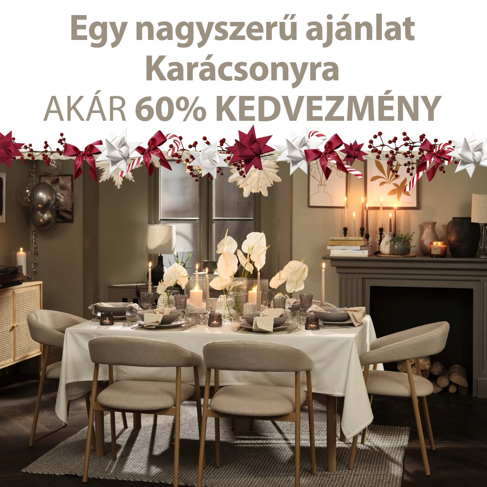 Egy nagyszerű ajánlat Karácsonyra - AKÁR 60% KEDVEZMÉNY