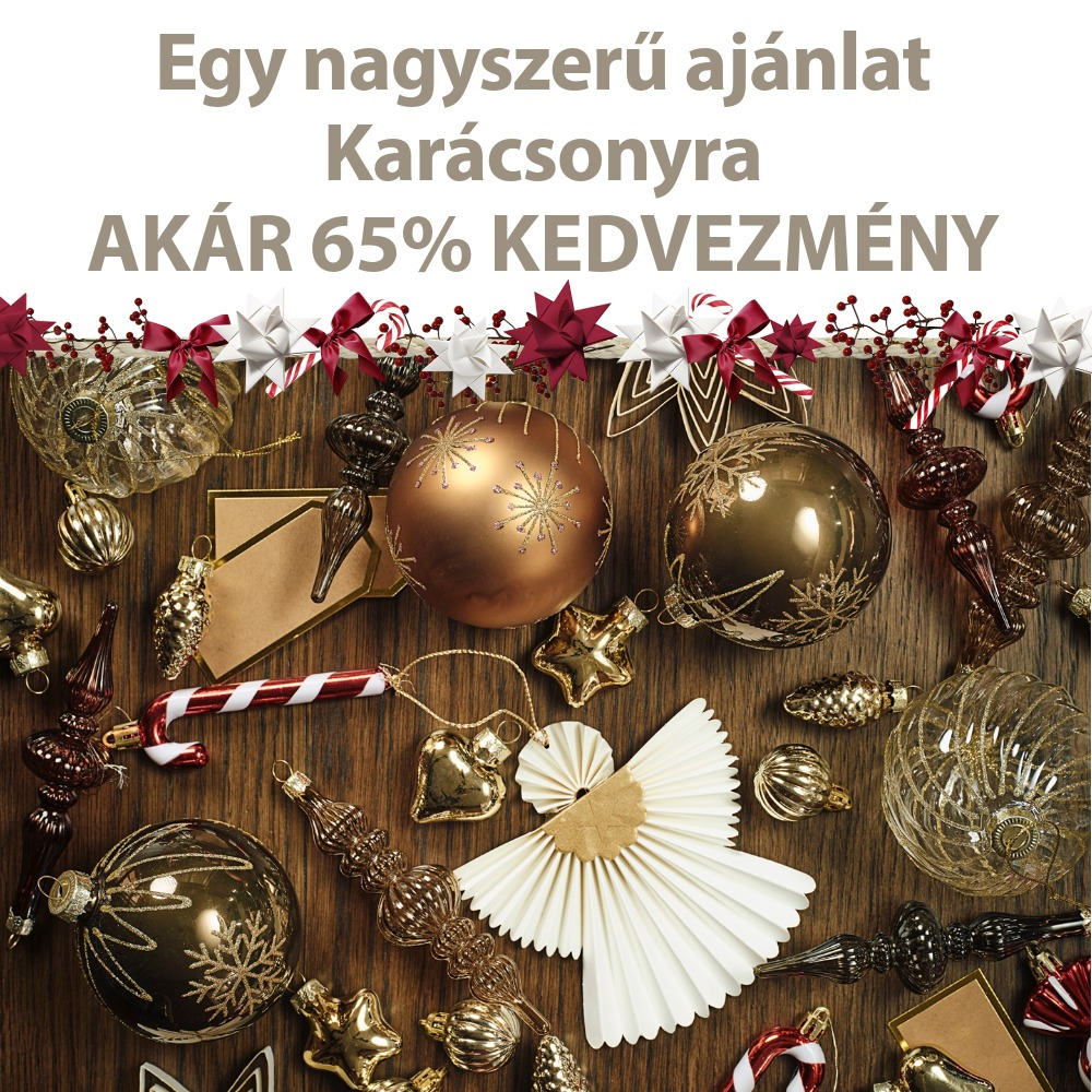 Egy nagyszerű ajánlat Karácsonyra - AKÁR 65% KEDVEZMÉNY
