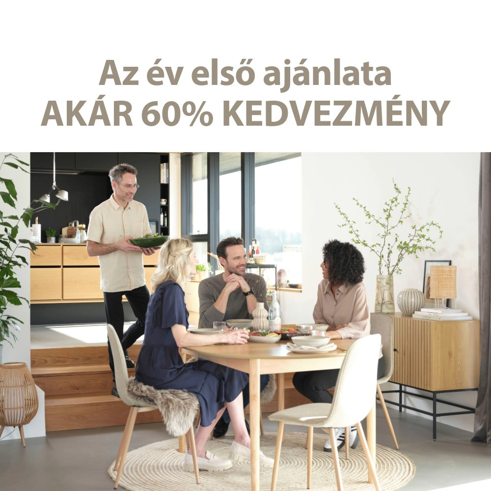 Az év első ajánlata - Akár 60% kedvezmény Az év első ajánlata - Akár 60% kedvezmény
