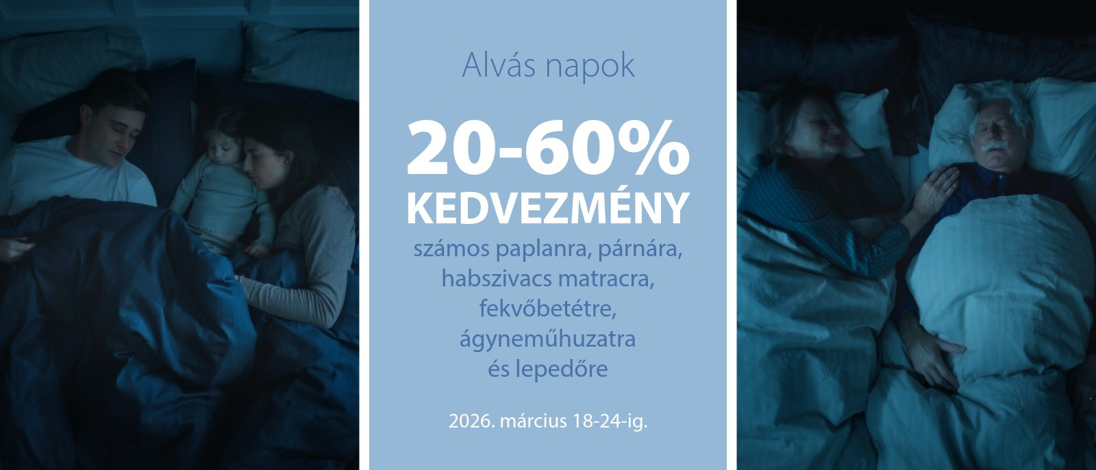 Alvás Napok - Akár 60% kedvezmény