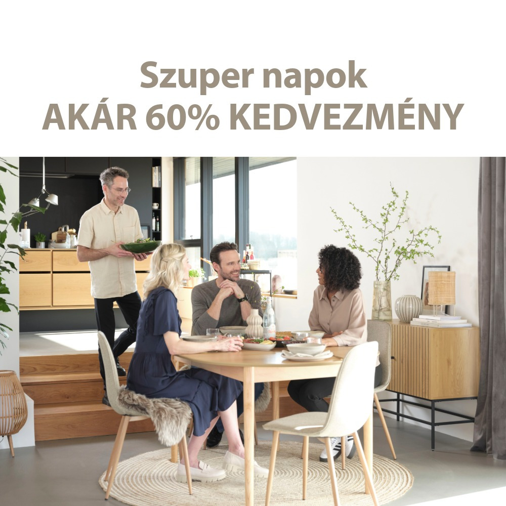 Szuper Napok - Akár 60% kedvezmény Szuper Napok - Akár 60% kedvezmény