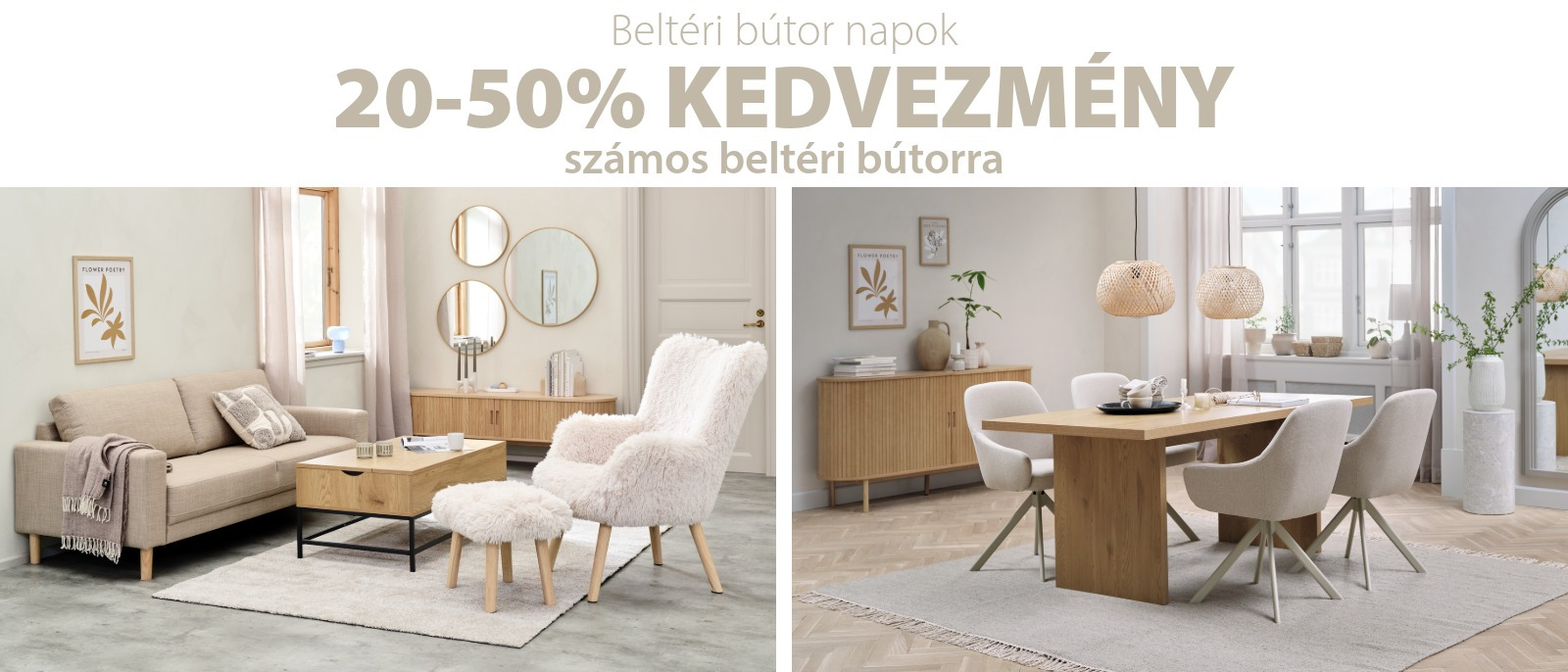 Beltéri bútor napok - 20-50% kedvezmény számos beltéri bútorra